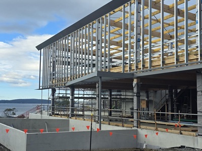Facade progress as at 12 August Facade as at 12 August