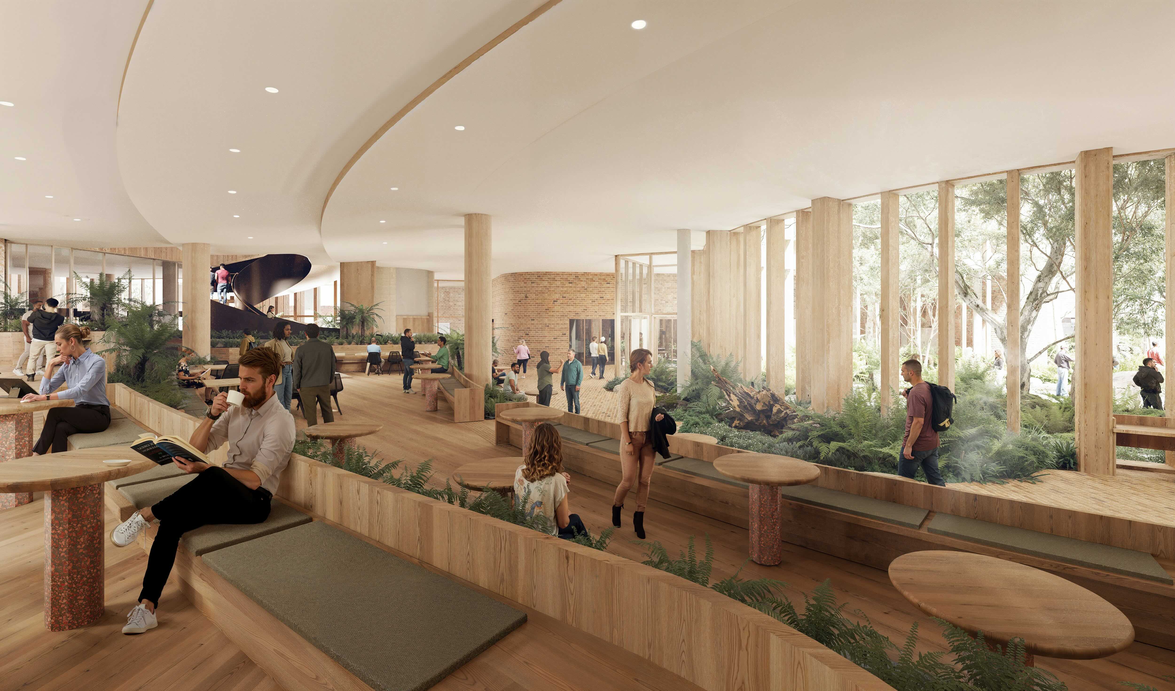 An artist's impression of the building interior